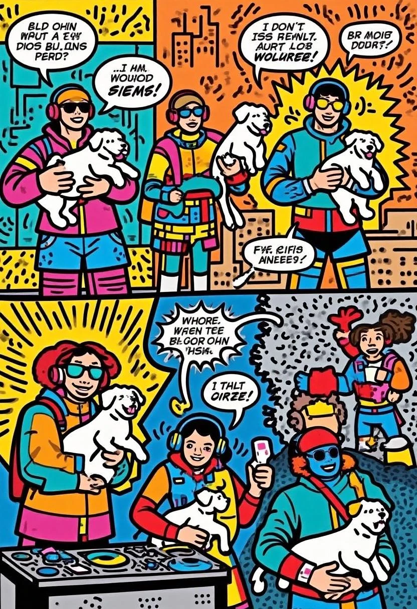 Featured image #3 for DJ_Trendy Cartoon Style_People And Pets