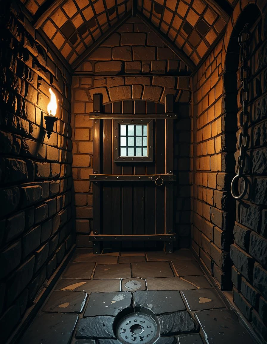 Featured image #2 for medieval castle prison cell illu