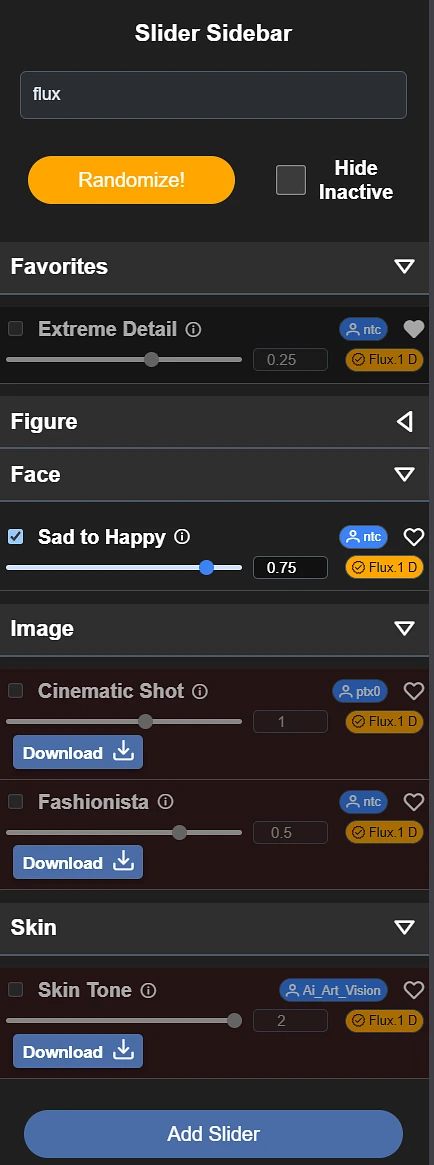 Featured image #1 for ComfyUI Slider Sidebar