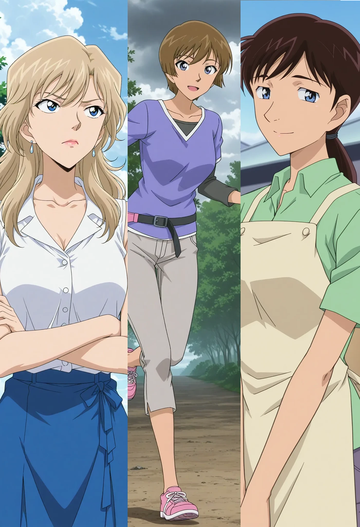 Featured image #1 for Detective Conan 名探偵コナン Episode629&630 Women - Saeko Akimoto 秋本 冴子/ Miki Kitagawa 喜多川 美紀/ Keiko Kurahashi 倉橋 恵子