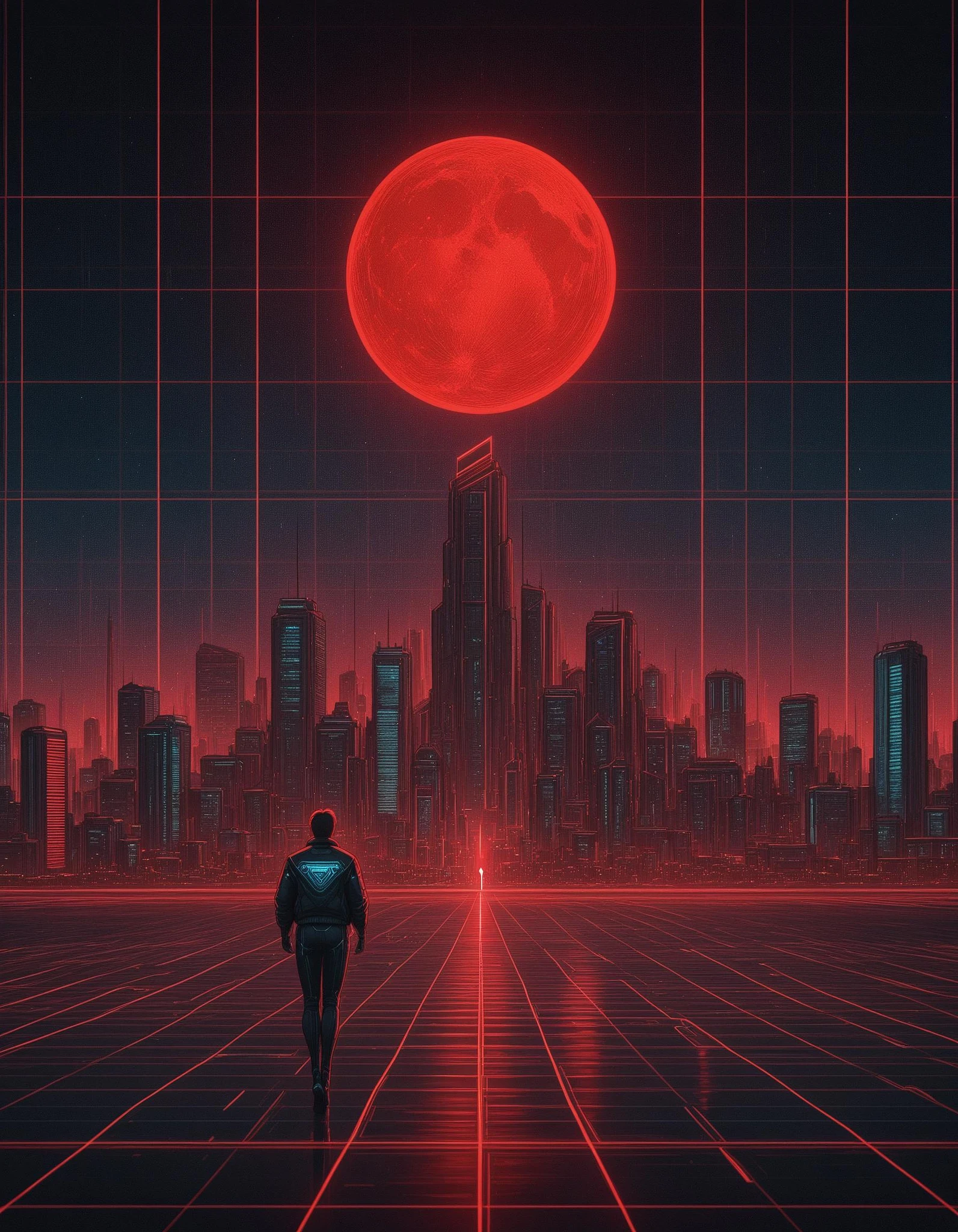 Featured image #4 for Neon Cyberpunk Cyberspace [FL/XL/IL/PD/1.5]