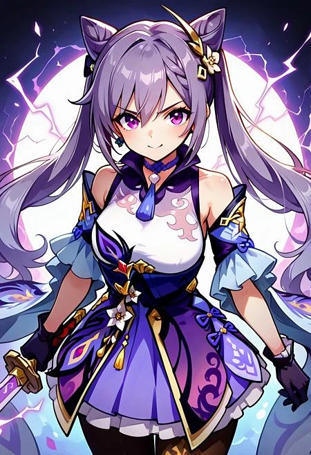 Featured image #1 for Keqing: Driving Thunder | 刻晴 (Genshin Impact) [Illustrious & SD1.5]