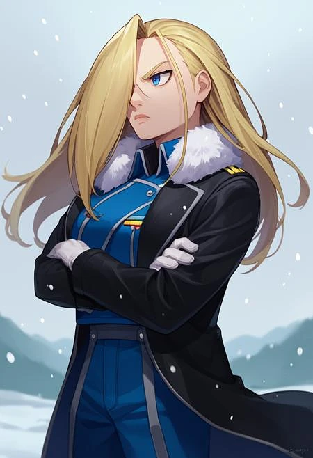 Featured image #1 for [PonyV6 XL] Olivier Mira Armstrong | Fullmetal Alchemist