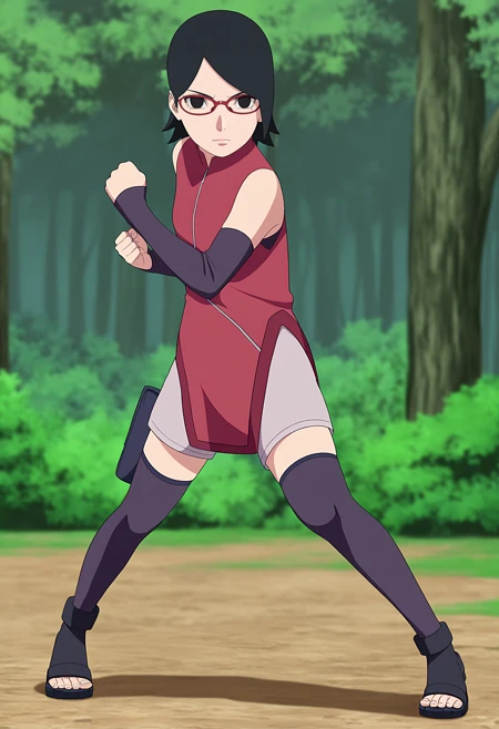 Featured image #4 for Sarada Uchiha - Boruto: Naruto Next Generations - IllustriousXL - Noob LORA