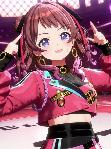 Featured image #2 for Pony XL - Hanami Saki [Gakuen Idolmaster - 3D]