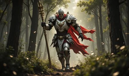Featured image #5 for Knight and Warrior (A FredFraiStyle LoRA) - FLUX