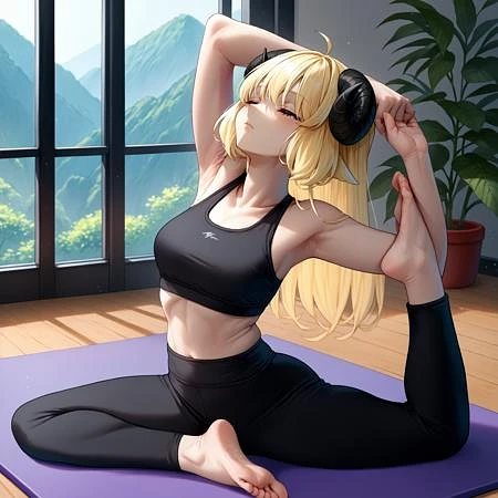 Featured image #2 for Pigeon Yoga Pose | Concept / Pose LoRA XL