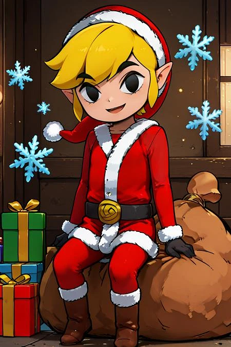 Featured image #5 for Santa Link! Toon Link - Multiple Outfits (The Legend Of Zelda: Wind Waker) [Pony & SD1.5]