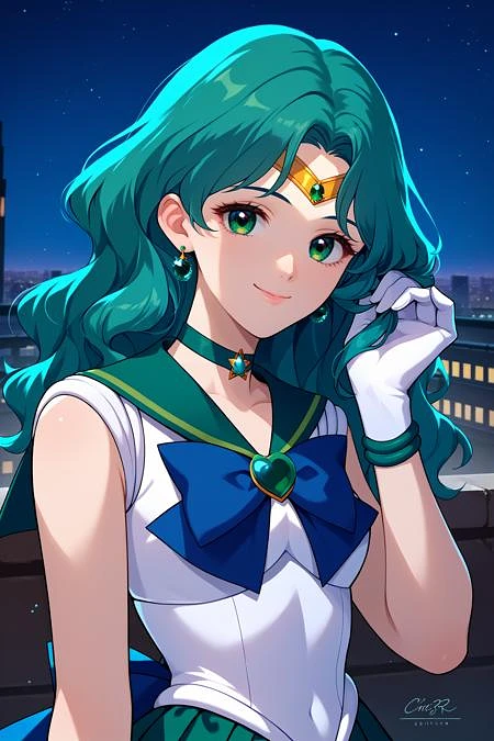 Featured image #1 for Sailor Neptune/セーラーネプチューン (Sailor Moon) SDXL LoRA [Pony Diffusion]