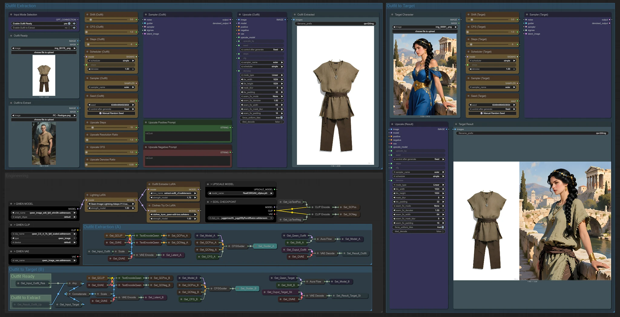 Featured image #2 for Qwen Clothing Tranfer - ComfyUI Workflow