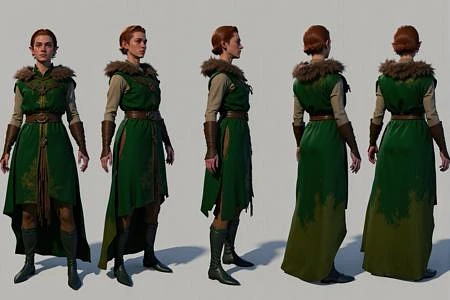 Featured image #4 for Baldur's Gate 3 Turn, Multi-View, Turnaround, Model Sheet, Character Design
