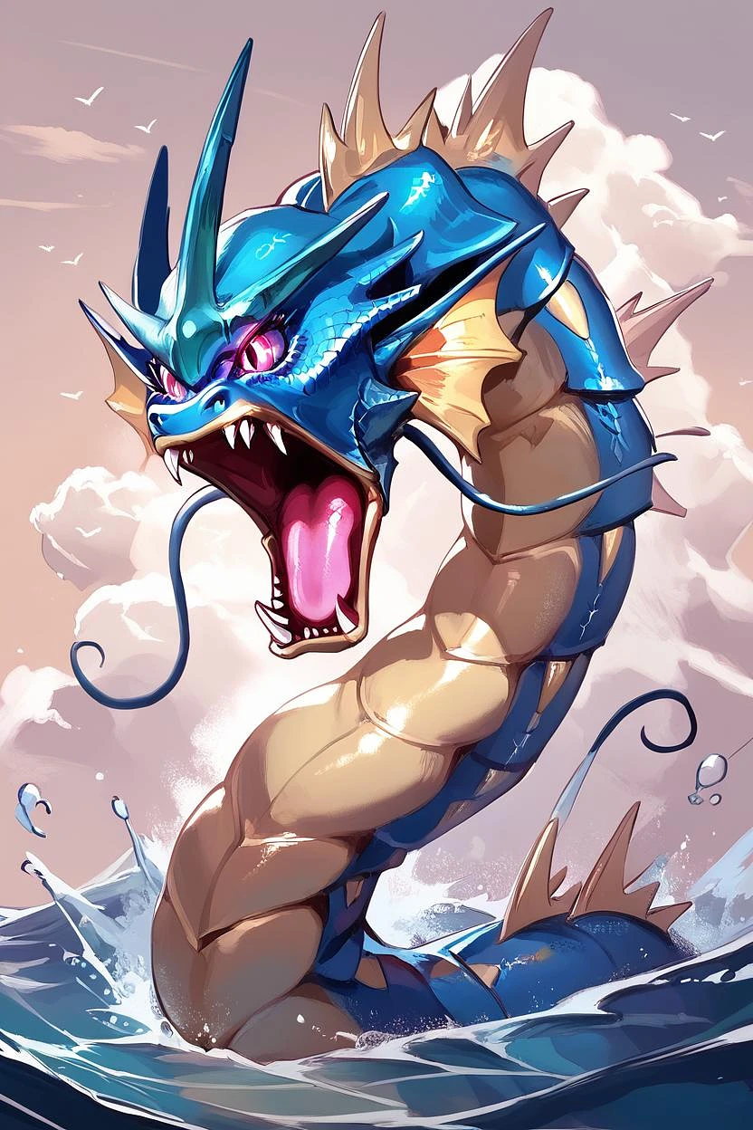 Featured image #5 for Gyarados: Water's Wrath | ギャラドス (Pokemon) (Pokedex #0130) [Illustrious & Pony]