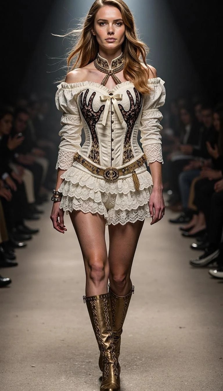 Featured image #1 for CORSET DRESS WITH LACE HANDS OUTFIT [FLUX] | 616 minutes
