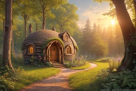 Featured image #2 for Better Hobbit House - fantasy cottage in the style of Lord of The Rings