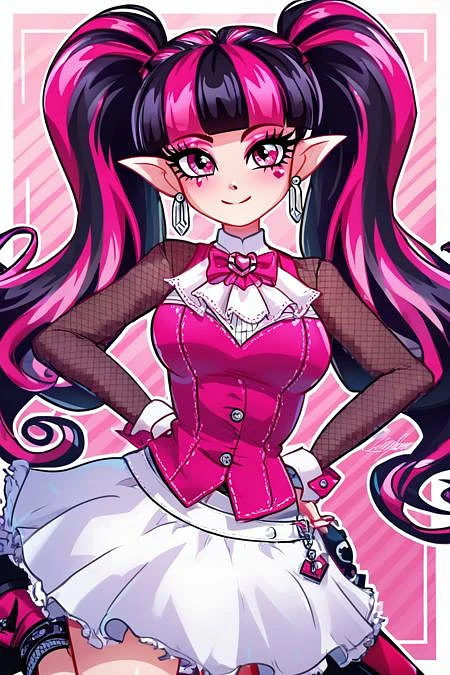Featured image #4 for Draculaura: Fangtastic Fashion (Monster High) [Pony & SD1.5]