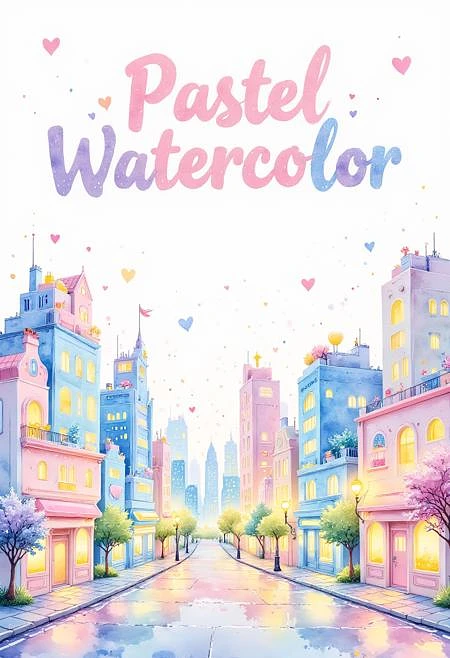 Featured image #1 for [Flux] - 🫧 Pastel Watercolor 🫧