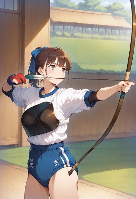 Featured image #1 for Kyudo aiming / 弓道-会 (Pony/SDXL/SD1.5/Flux/IL)