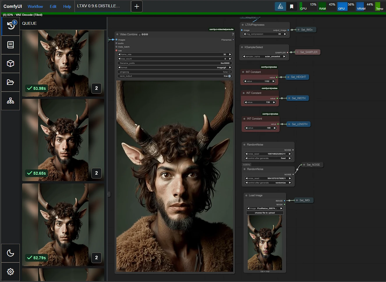 Featured image #2 for Private Modified Workflow for LTXV 0.9.6 Distilled