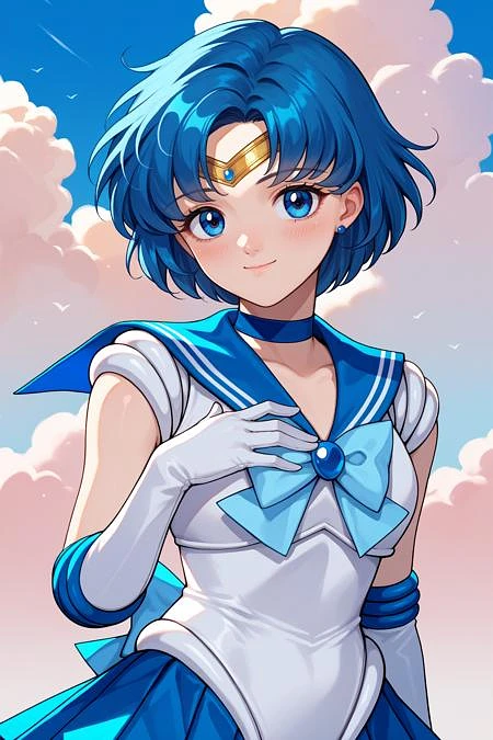 Featured image #1 for Sailor Mercury/セーラーマーキュリー (Sailor Moon) SDXL LoRA [Pony Diffusion]
