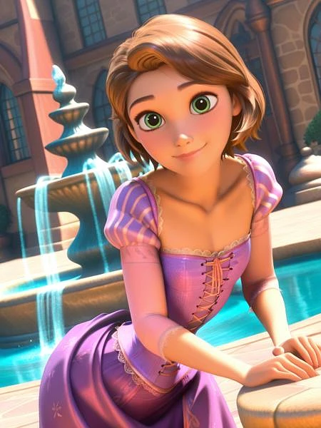 Featured image #3 for Rapunzel (Tangled) Disney Princess - | Illustrious XL | XL PONY | SD 1.5 | - by YeiyeiArt