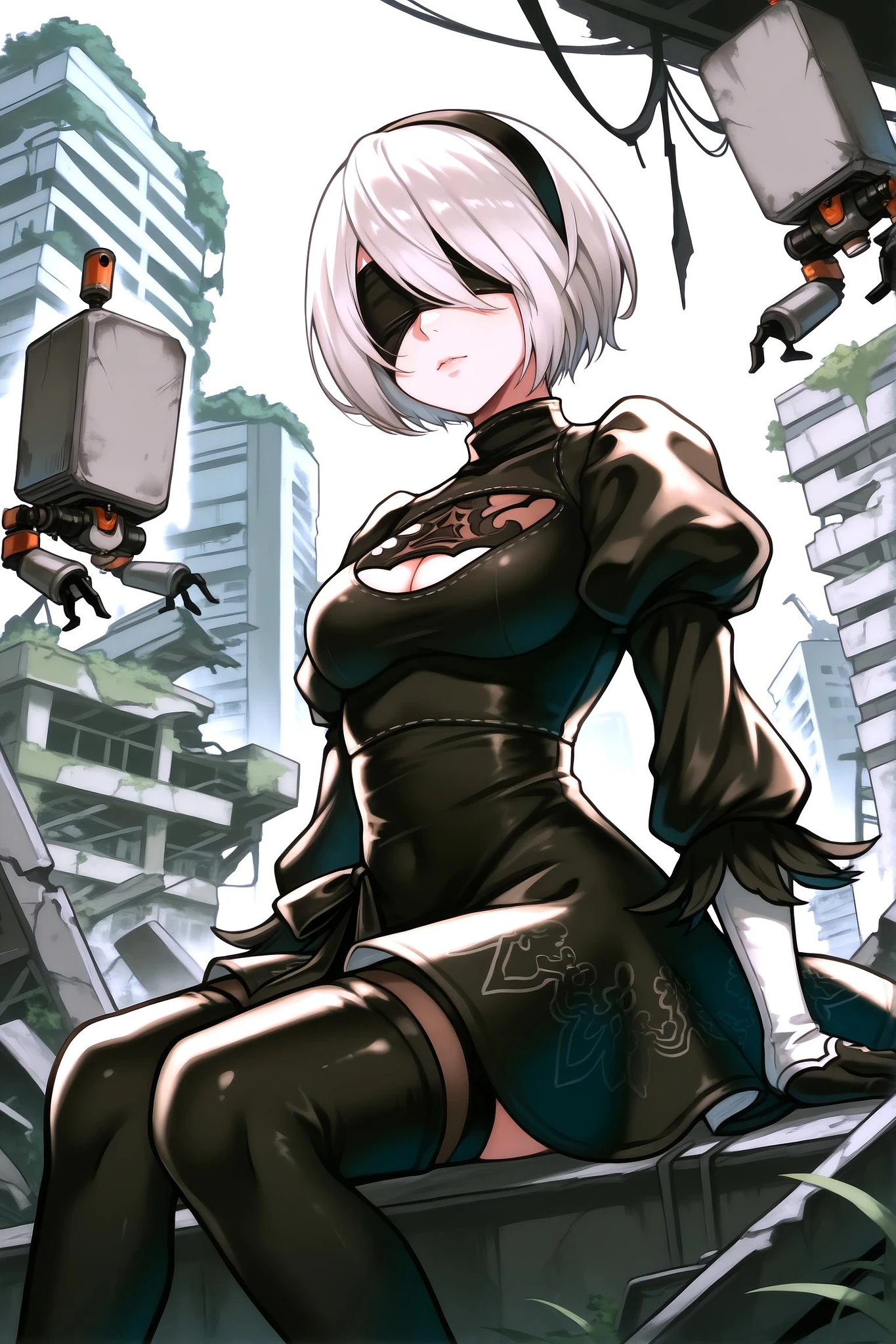 Featured image #5 for (NieR:Automata) YoRHa Lite (characters pack) (sd 1.5\PDXL\Illustrious)