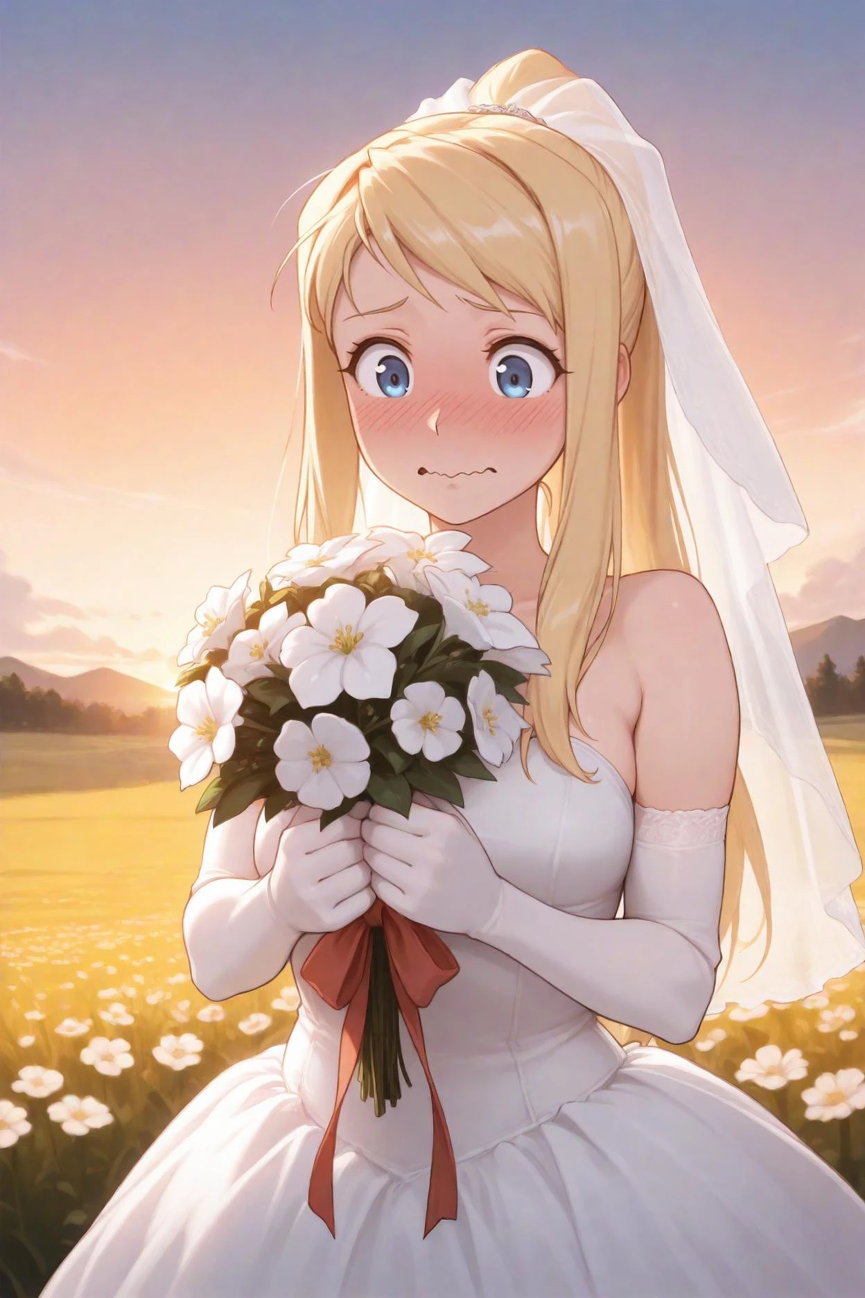 Featured image #2 for Winry Rockbell/ウィンリィ・ロックベル (Fullmetal Alchemist) SDXL LoRA | 4 Outfits [Illustrious]