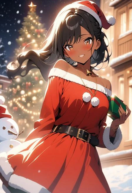 Featured image #1 for Anime Style Christmas Dresses (Santa Dress & Elf Dress)