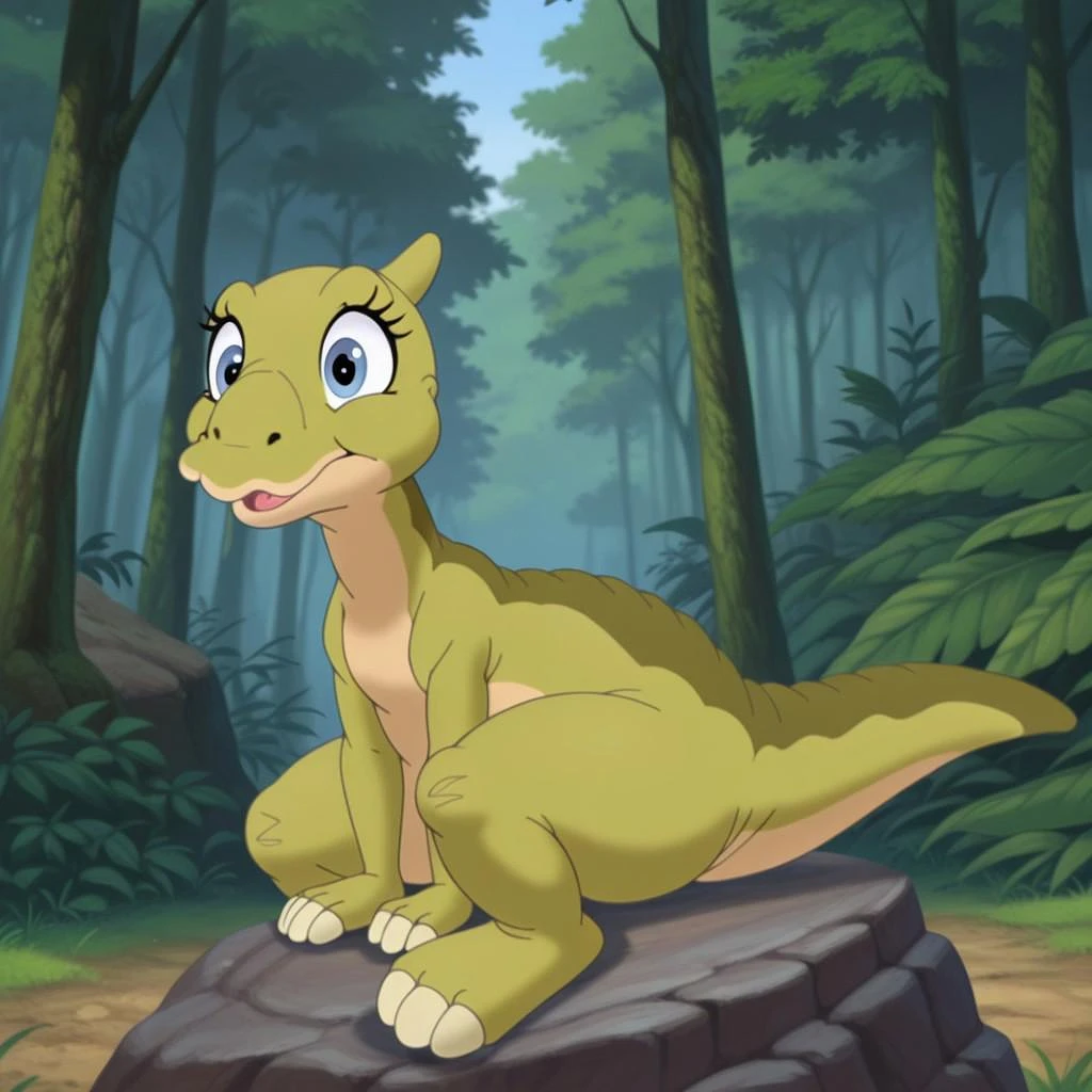 Featured image #3 for Sharptooth and Ducky Experiment (land before time) illustrious