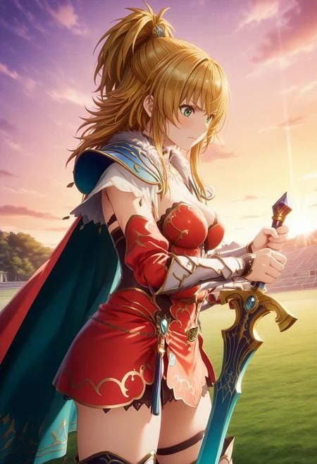 Featured image #2 for final emperor (romancing saga 2) / protagonist / 最終皇帝 (ロマンシングサガ2) / 緋色の女帝