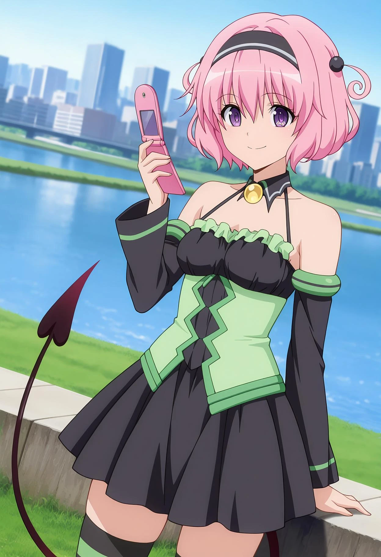 Featured image #2 for Momo Velia Deviluke [9 outfits] | Illustrious | To LOVE-Ru
