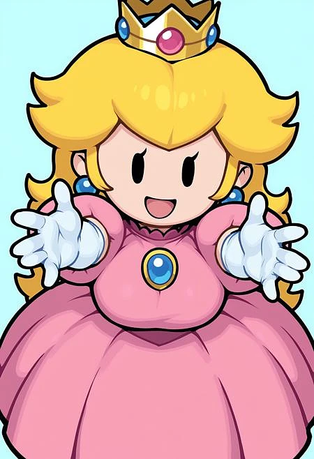 Featured image #1 for Princess Peach - Paper Mario: The Thousand-Year Door [SDXL Pony]