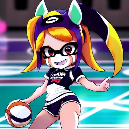 Featured image #4 for SoCalGuitarist's Inksplat - Create silly, wacky, colorful inkling characters easily! (For model 2.1)