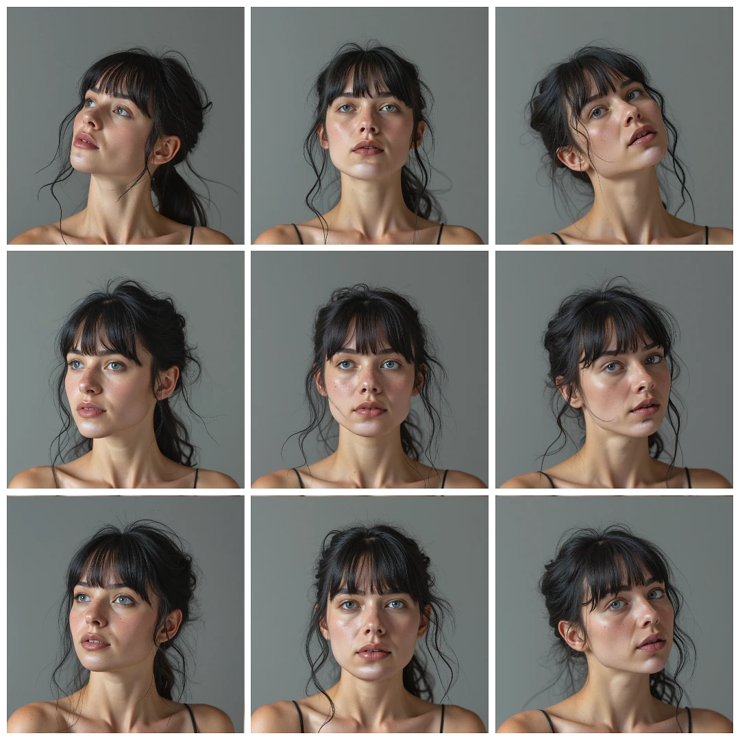 Featured image #1 for Consistent face 3x3 generator