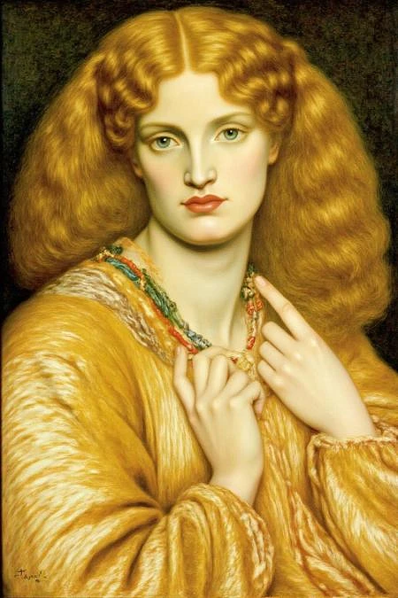 Featured image #1 for Pre-Raphaelite Brotherhood: Dante Gabriel Rossetti Portrait Style
