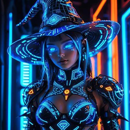 Featured image #3 for 🎃Halloween🎃 X 🩻Cyberpunk🩻concept lora  [FLUX+xl+pony]