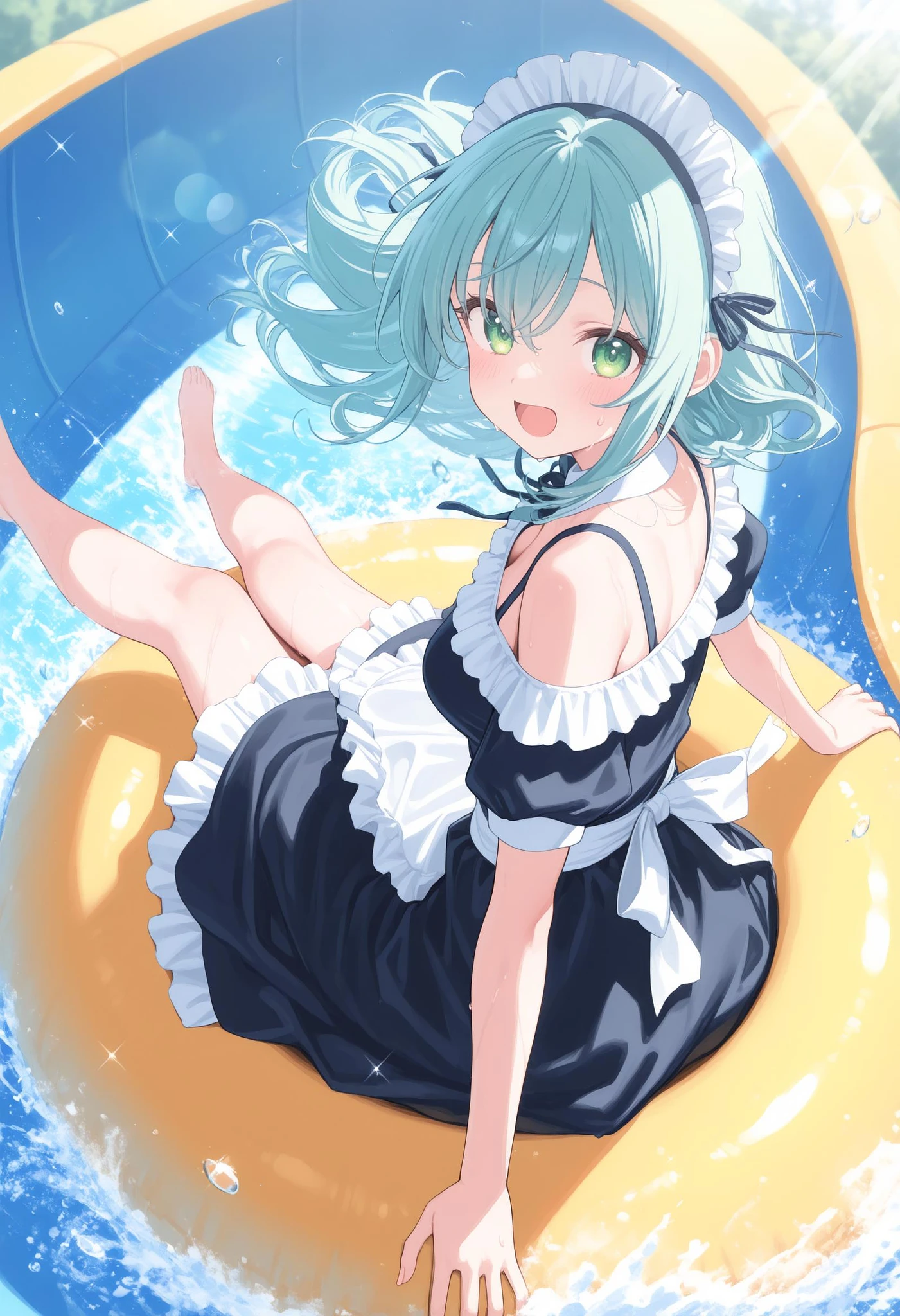 Featured image #1 for [Illust&XL] water slide / ウォータースライダー