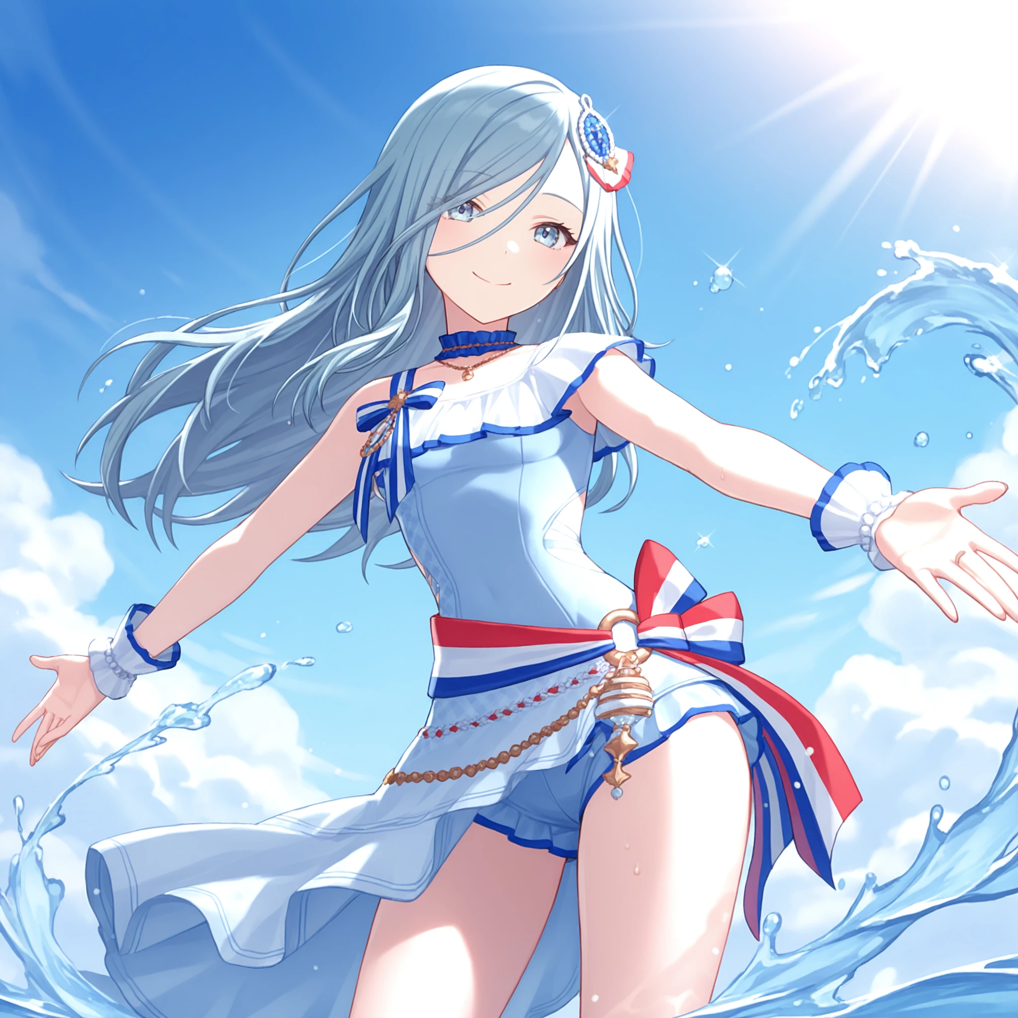 Featured image #1 for Blue Marine Frill Flair (Hinomori Shizuku) / Project SEKAI