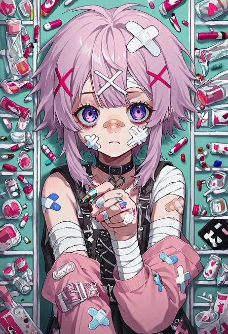 Featured image #5 for (Pony/XL/SD1)Patched YamiKawaii/Menhera Fashion