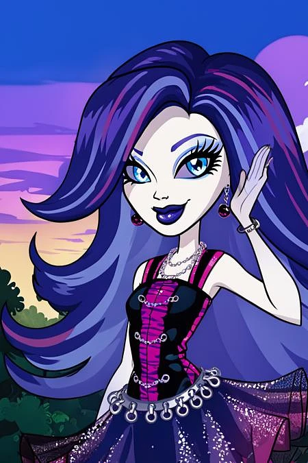 Featured image #4 for Spectra Vondergeist  (Monster High) [Pony & SD1.5]