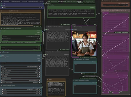 Featured image #1 for Automatic Captioning Workflow - FLUX/Stable Diffusion 3.5 - ComfyUI
