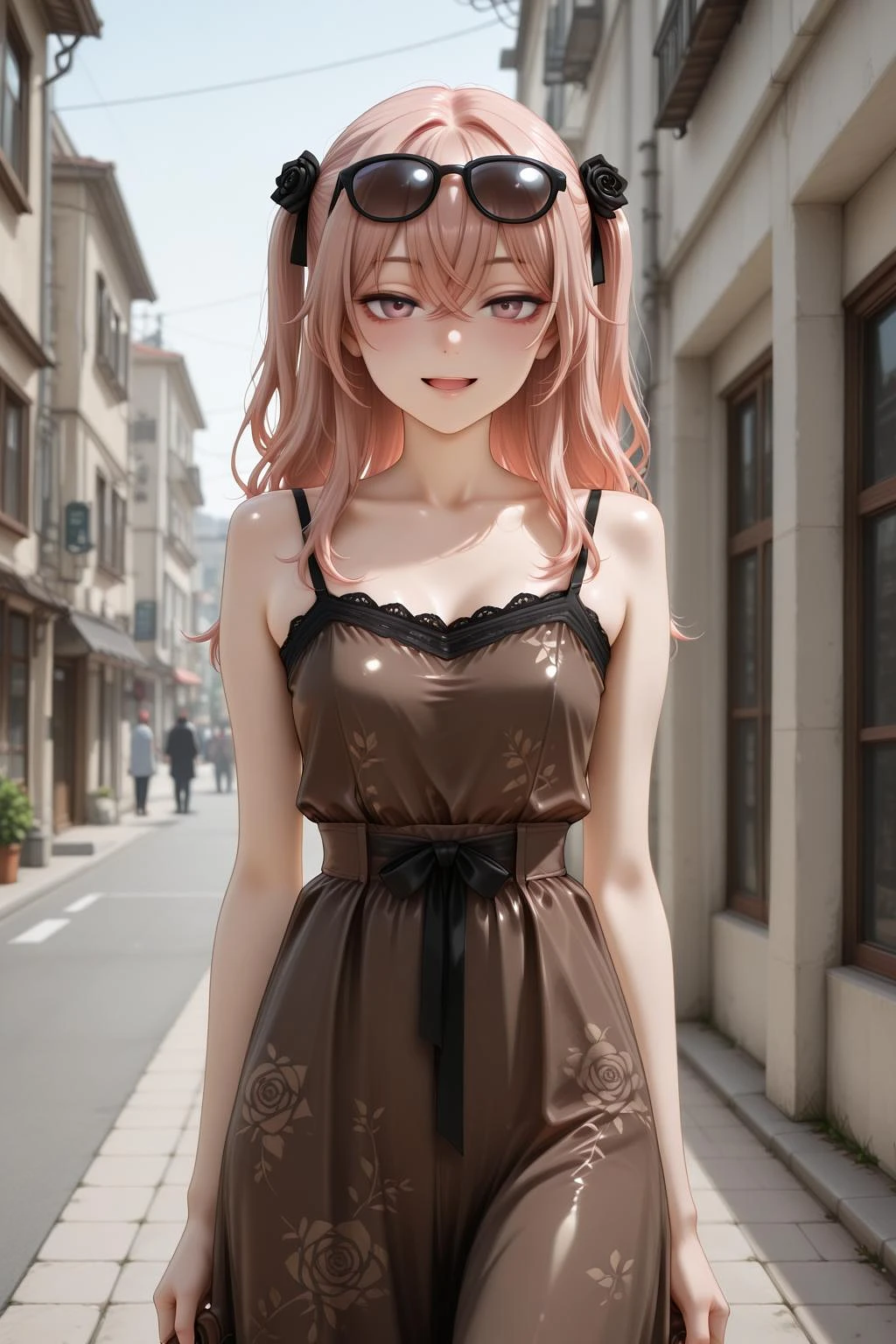 Featured image #2 for Mocha Petal Dress - Illu
