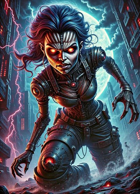 Featured image #3 for DonM - Metal Art 80's [Flux,SD,SDXL,Pony]