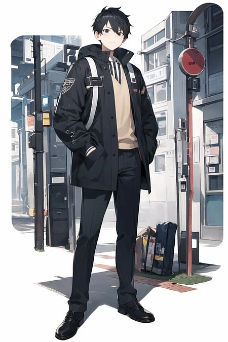 Featured image #4 for Standing Full Body with Background Style LoRA (带背景立绘/背景付き立ち絵)