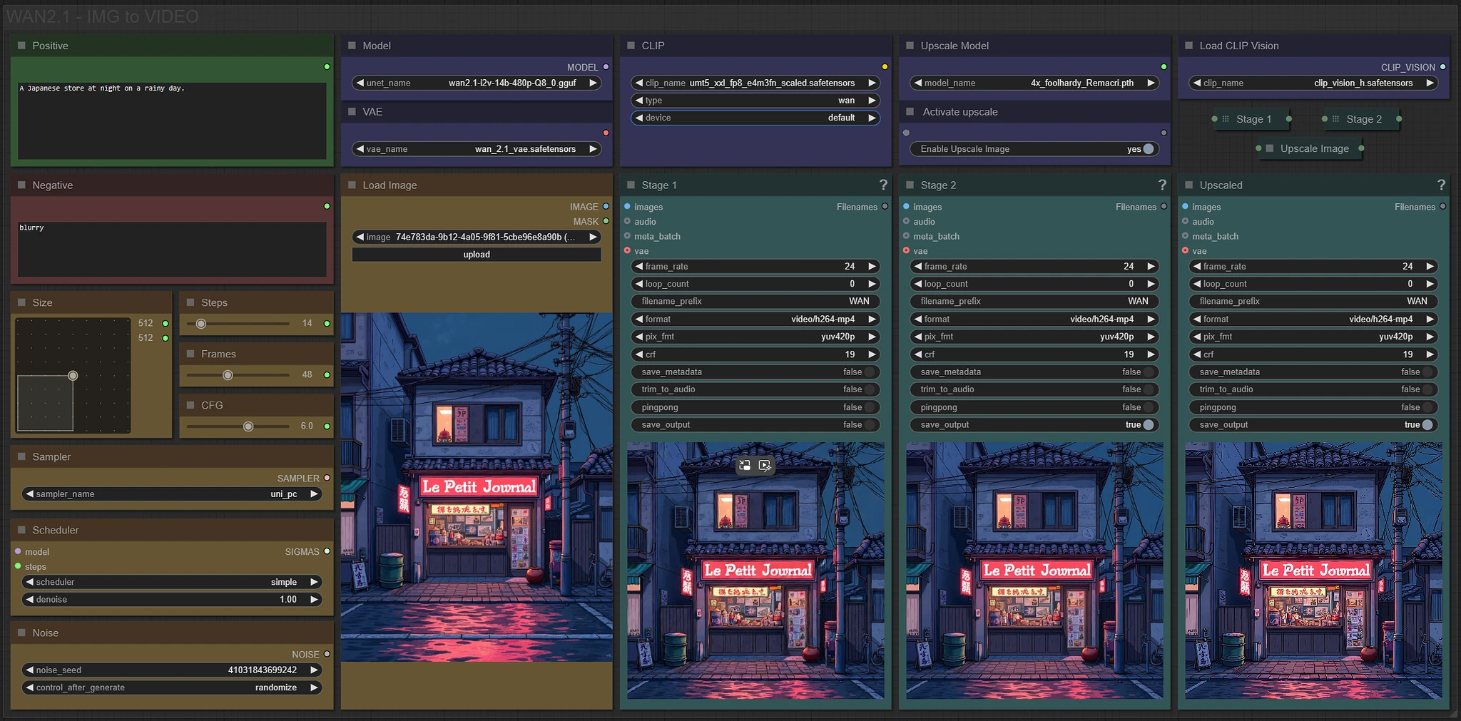 Featured image #2 for IMG to VIDEO simple workflow WAN2.1 | GGUF | LoRA | UPSCALE | TeaCache