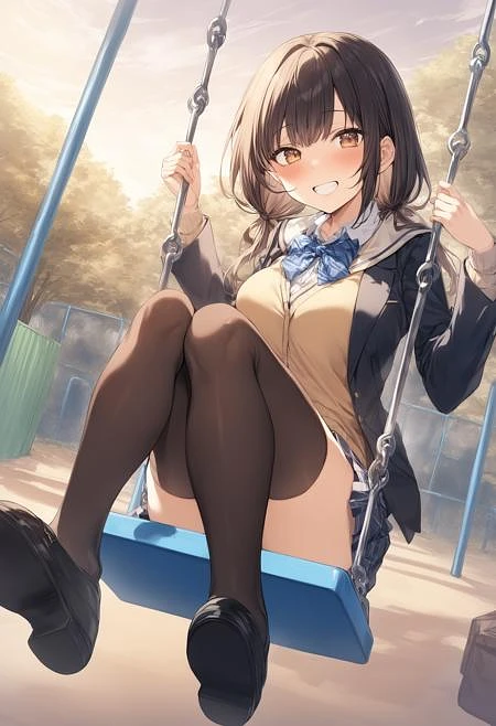 Featured image #6 for [SDXL&Pony] swing / ブランコ