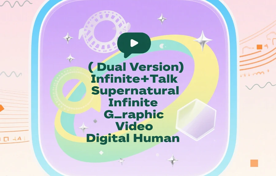 Featured image #1 for (Dual Version) Infinite+Talk Supernatural Infinite Length Graphic Video Digital Human