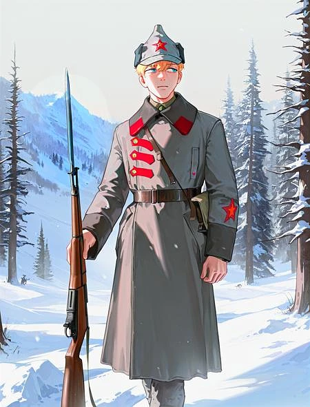 Featured image #1 for Red army winter uniform (1918-1935) for Illustrious by GlavaKolhoza