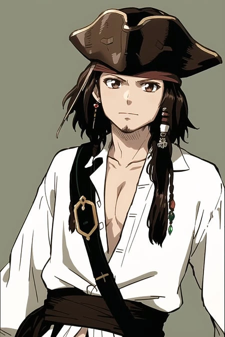 Featured image #4 for Jack Sparrow - Realistic + Anime - LoRA + Guide