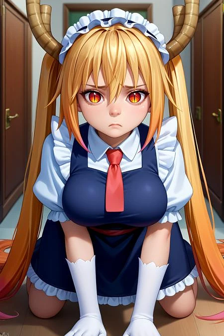 Featured image #4 for Tohru/トール (Kobayashi-san Chi no Maid Dragon) SDXL LoRA [Pony Diffusion]