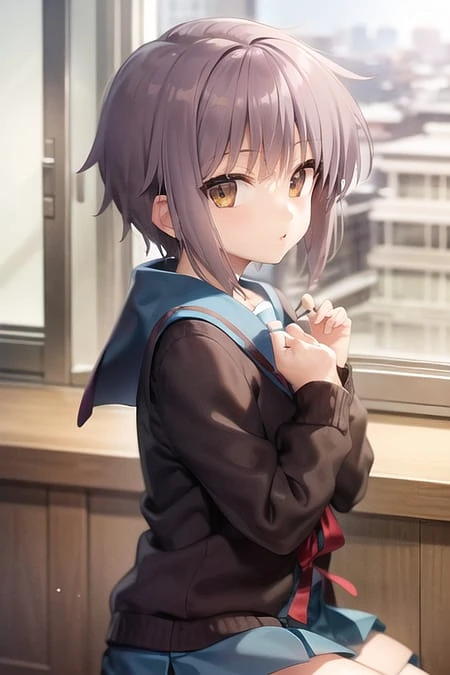 Featured image #2 for Nagato Yuki (長門有希) LoRA (The Melancholy of Haruhi Suzumiya)